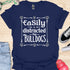 Easily distracted by bulldogs - V4 - Vintage Poster T-Shirt